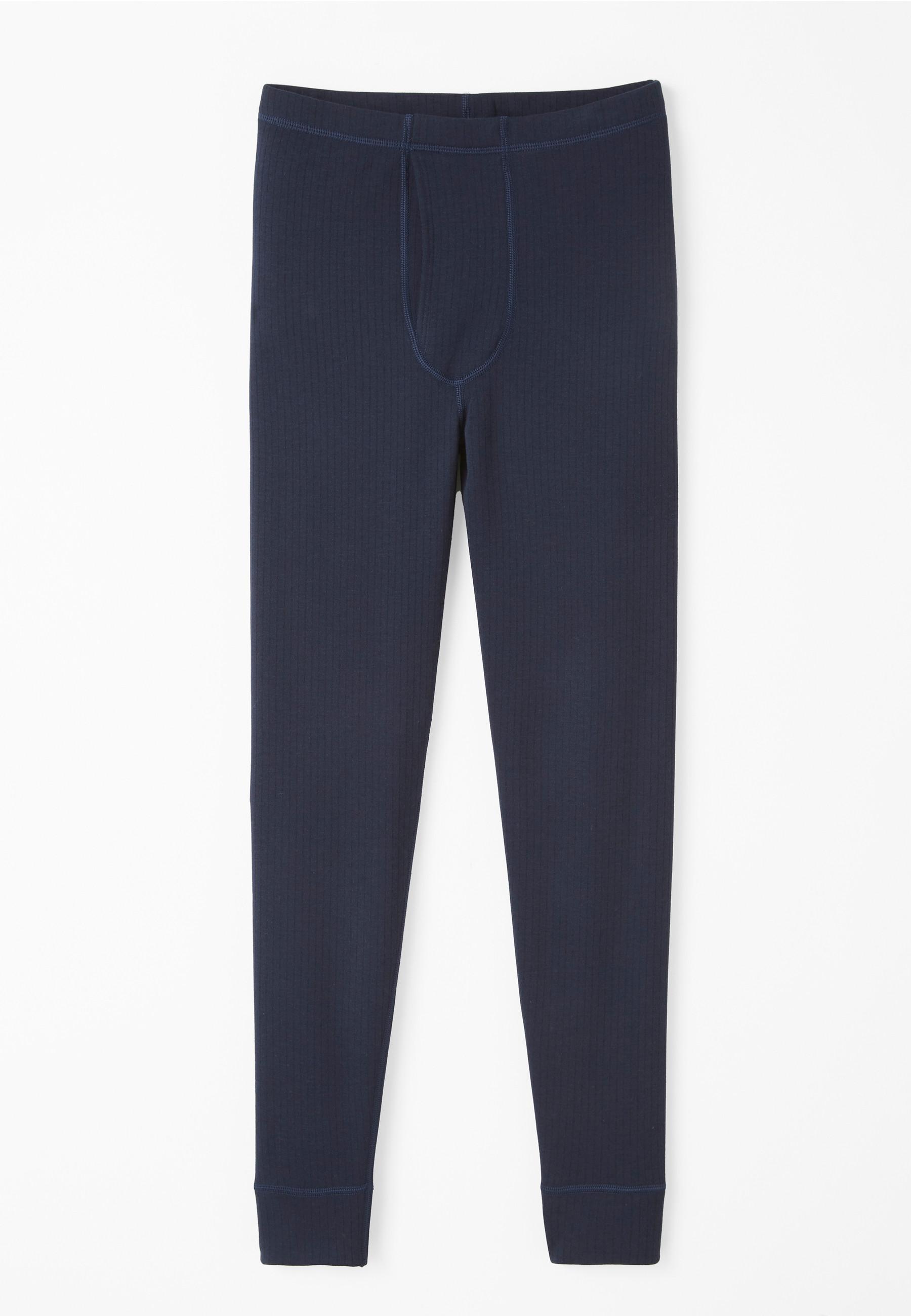 Image of Lange Unterhose Mit Eingriff. Unisex Blau XXL