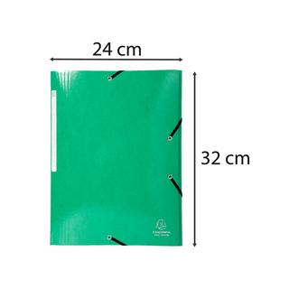 Exacompta Chemise à élastiques 3 rabats Maxi capacity carte lustrée pelliculée 425gm2 Iderama A4 - x 25  