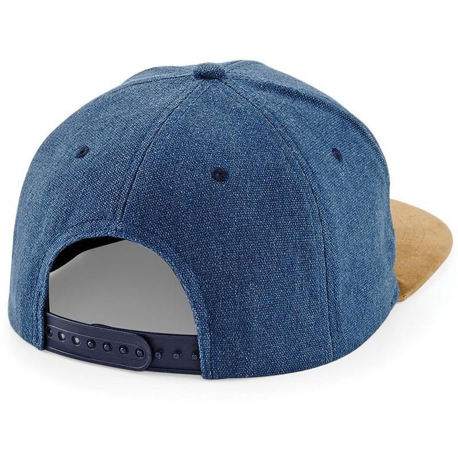 Beechfield Casquette Visière en Faux Daim Snapback  