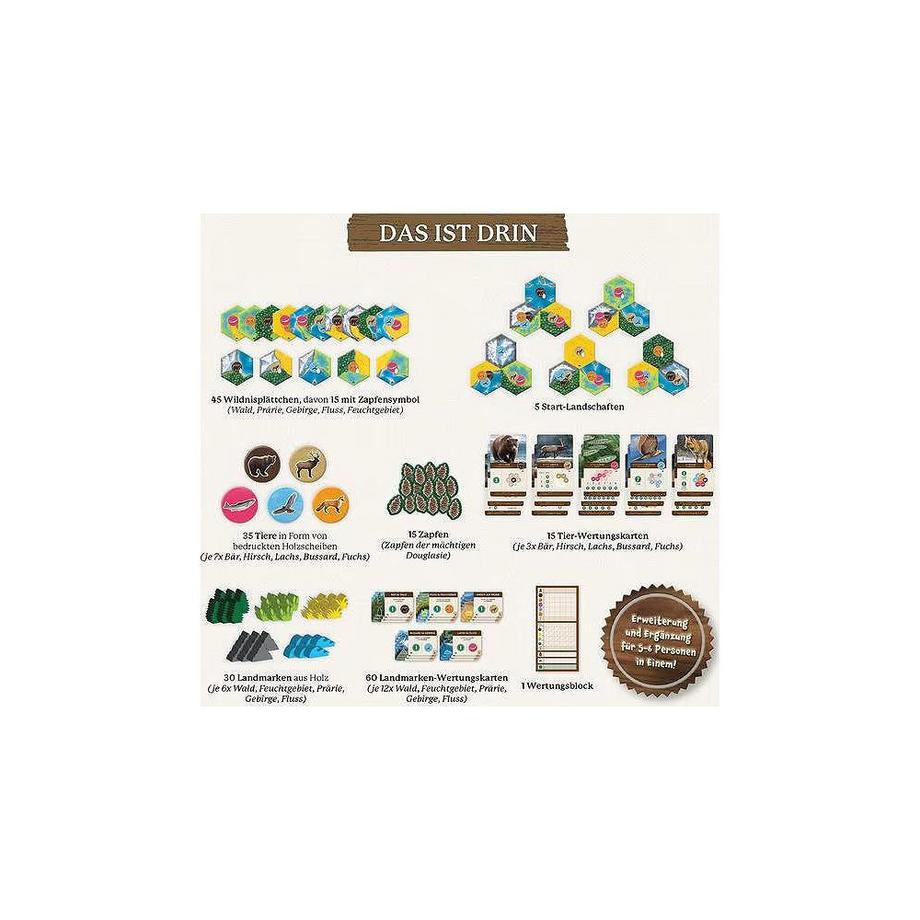 Kosmos  Spiele Cascadia Landmarks - Erweiterung 