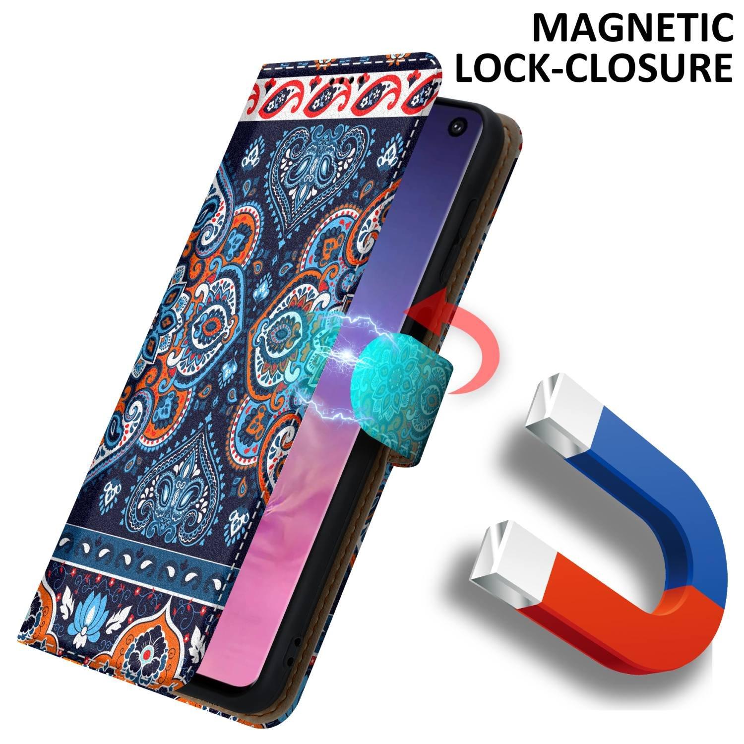 Cadorabo  Housse compatible avec Samsung Galaxy S10 4G - Coque de protection avec fermeture magnétique, fonction de support et compartiment pour carte 