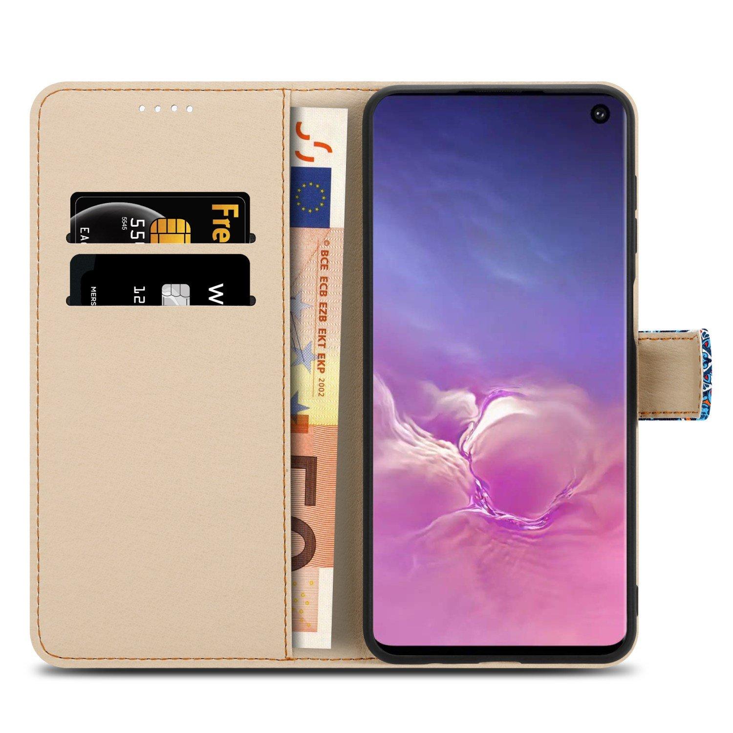 Cadorabo  Housse compatible avec Samsung Galaxy S10 4G - Coque de protection avec fermeture magnétique, fonction de support et compartiment pour carte 