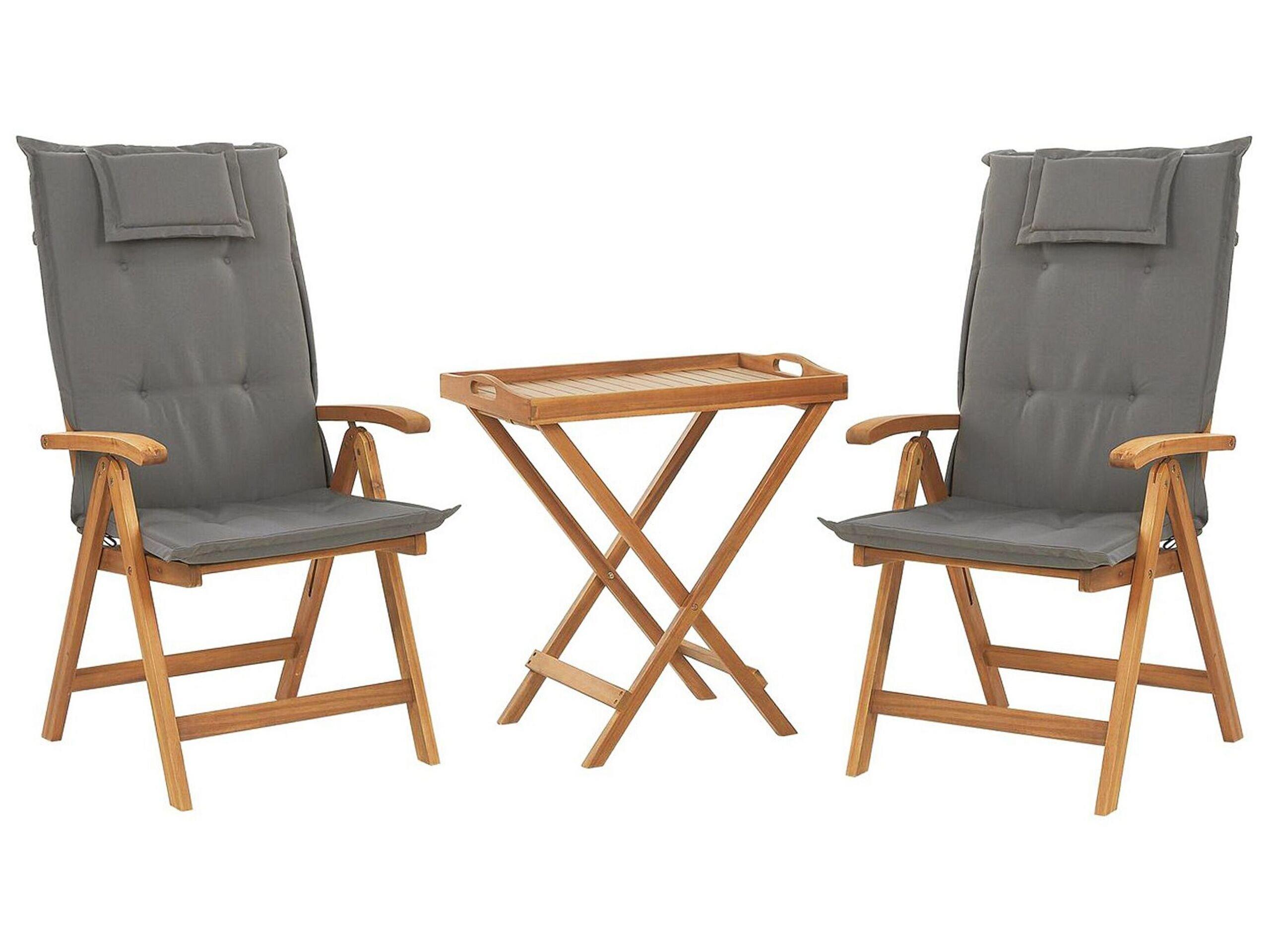 Image of Bistro Set aus Akazienholz Klassisch JAVA Bistro Set aus Akazienholz Klassisch JAVA