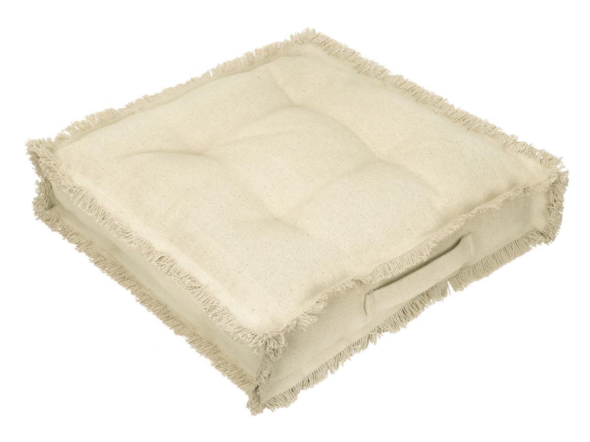 Image of Bodenkissen aus Baumwolle - 45 x 45 cm - Beige - HONDURAS Bodenkissen aus Baumwolle - 45 x 45 cm - Beige - HONDURAS