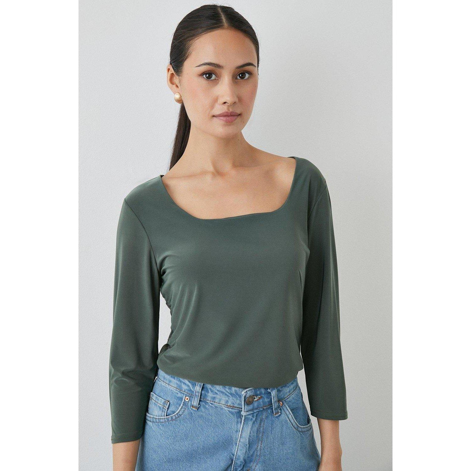 Image of Oberteil 34 Ärmel Unisex Grün 44