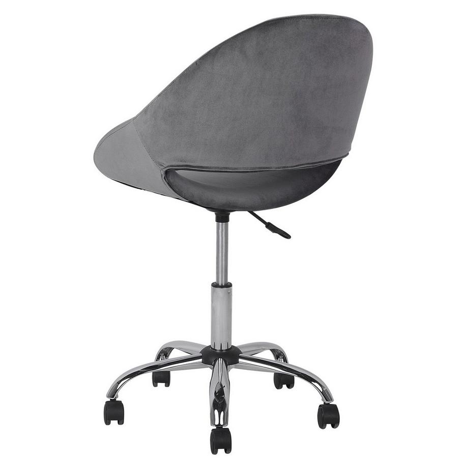 Beliani Chaise de bureau en Velours Rétro SELMA  