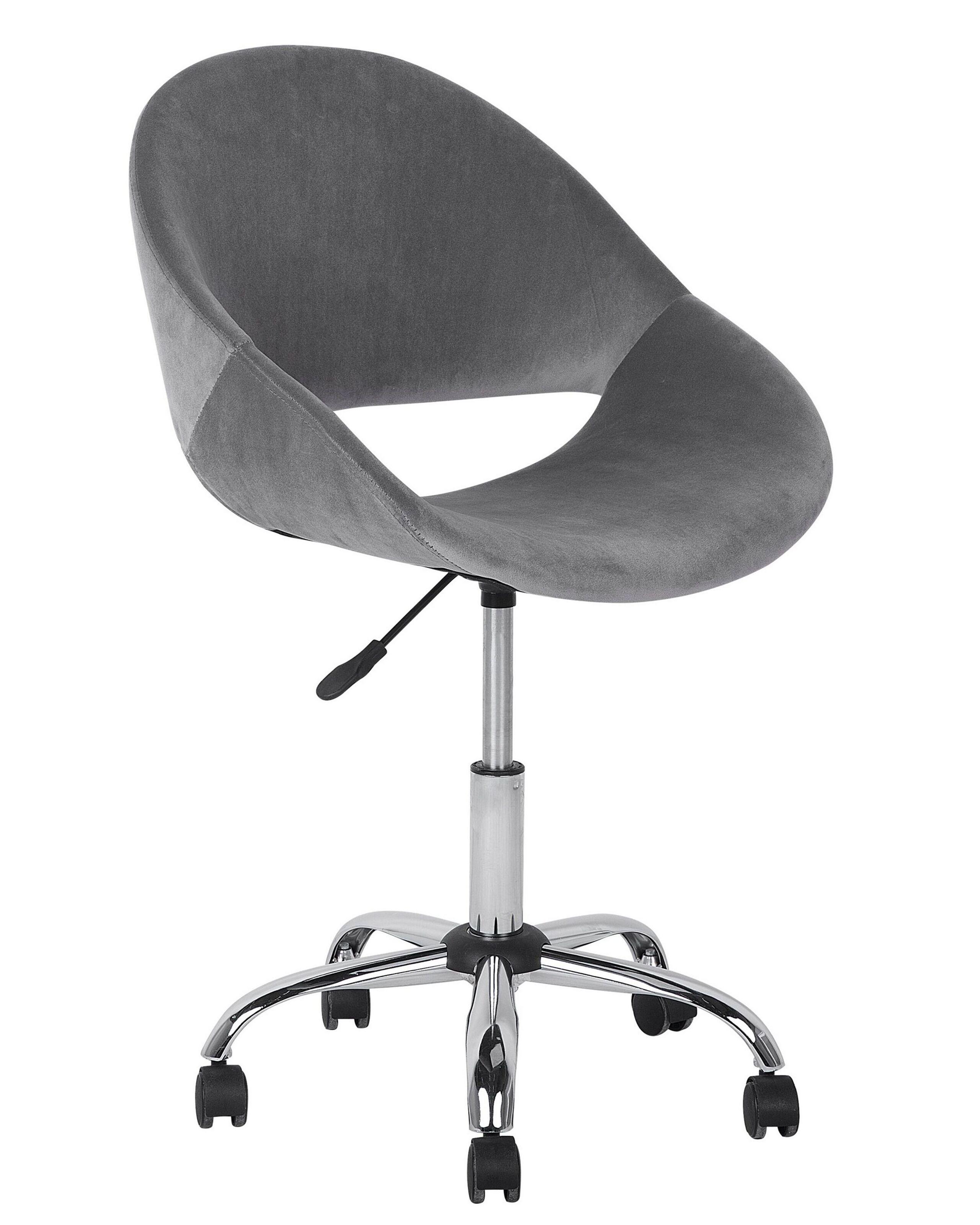 Beliani Chaise de bureau en Velours Moderne SELMA  