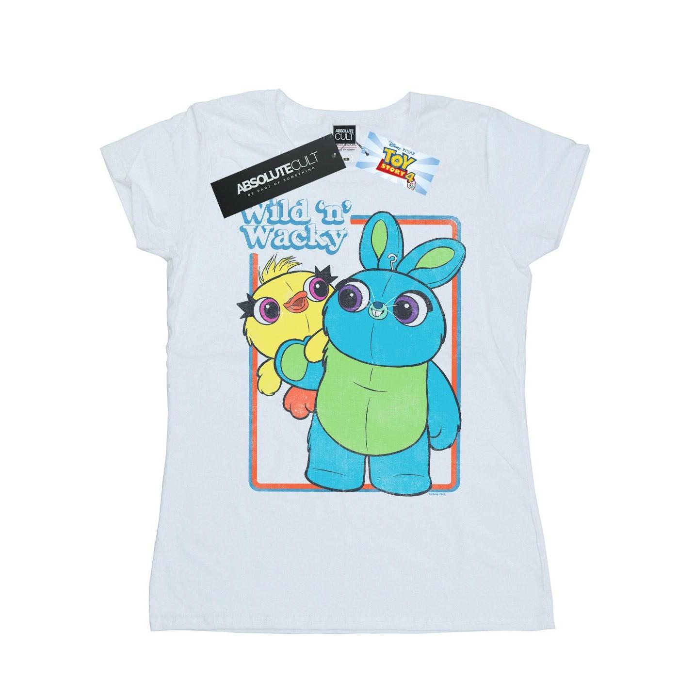 Image of Toy Story 4 Duck And Bunny Wild And Wacky Tshirt Damen Weiss L