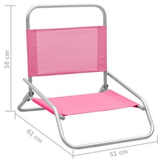 VidaXL Chaise de plage tissu  