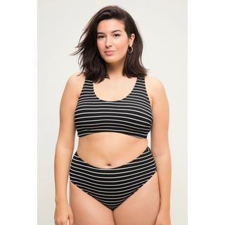 Studio Untold  Top del bikini elasticizzato con righe e coppe morbide 