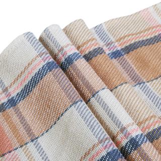 Only-bags.store Karierter quadratischer Schal mit Fransen  