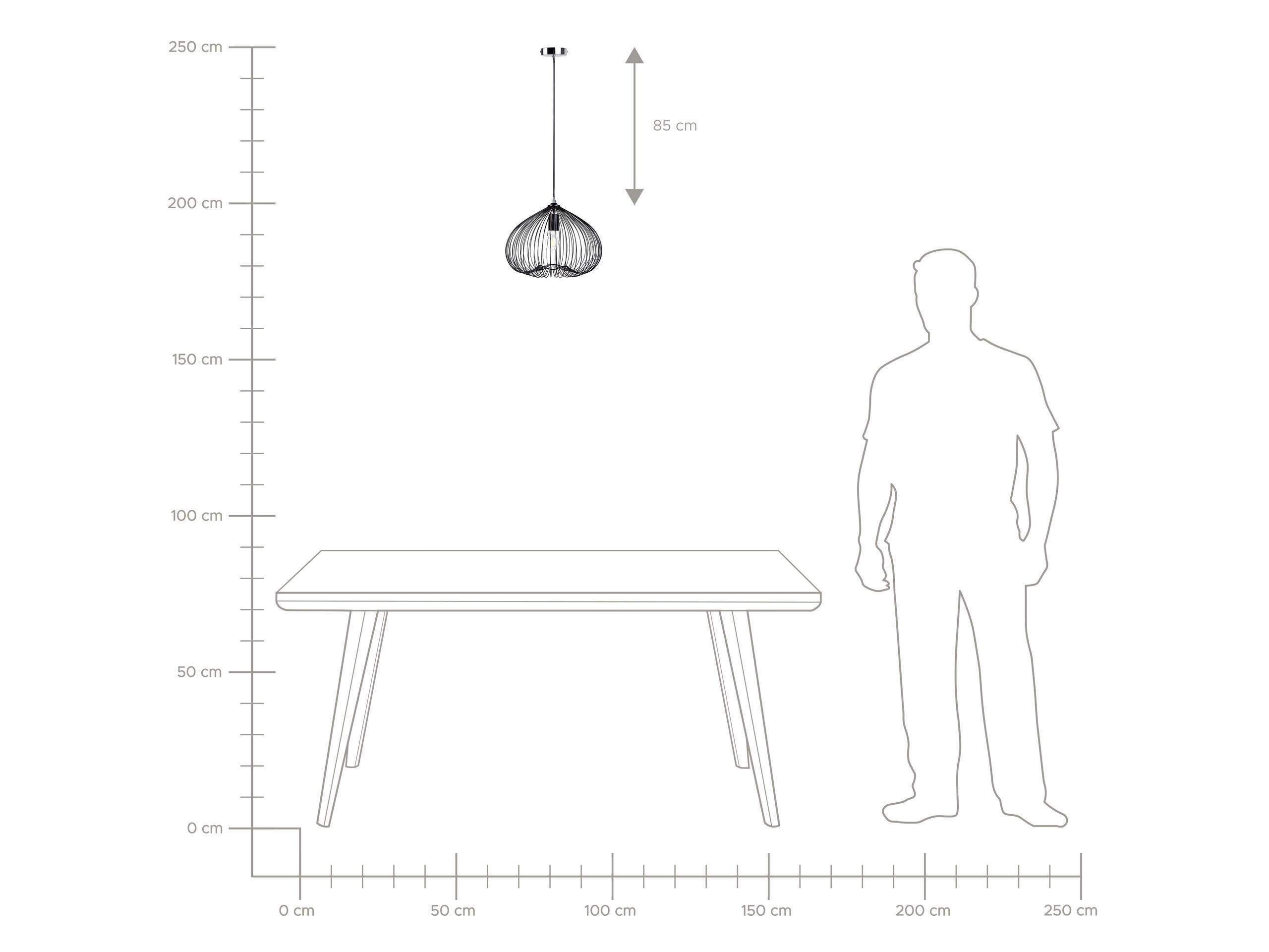 Beliani Lampe suspension en Métal Industriel TORDINO  