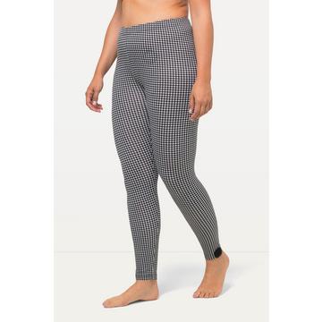 Leggings con pied-de-poule e ricami