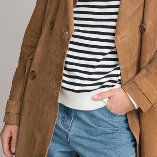 La Redoute Collections Trench Lungo in Pelle  