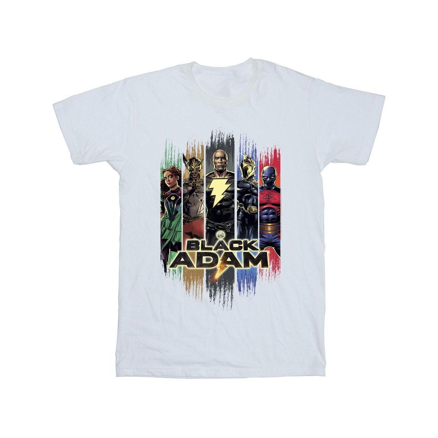 Image of Black Adam Jsa Complete Group Tshirt Herren Weiss S