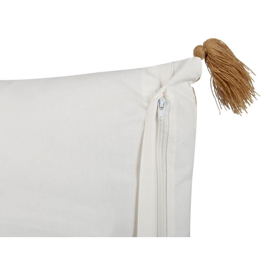 Beliani Dekokissen 2er Set aus Baumwolle Boho MALUS  