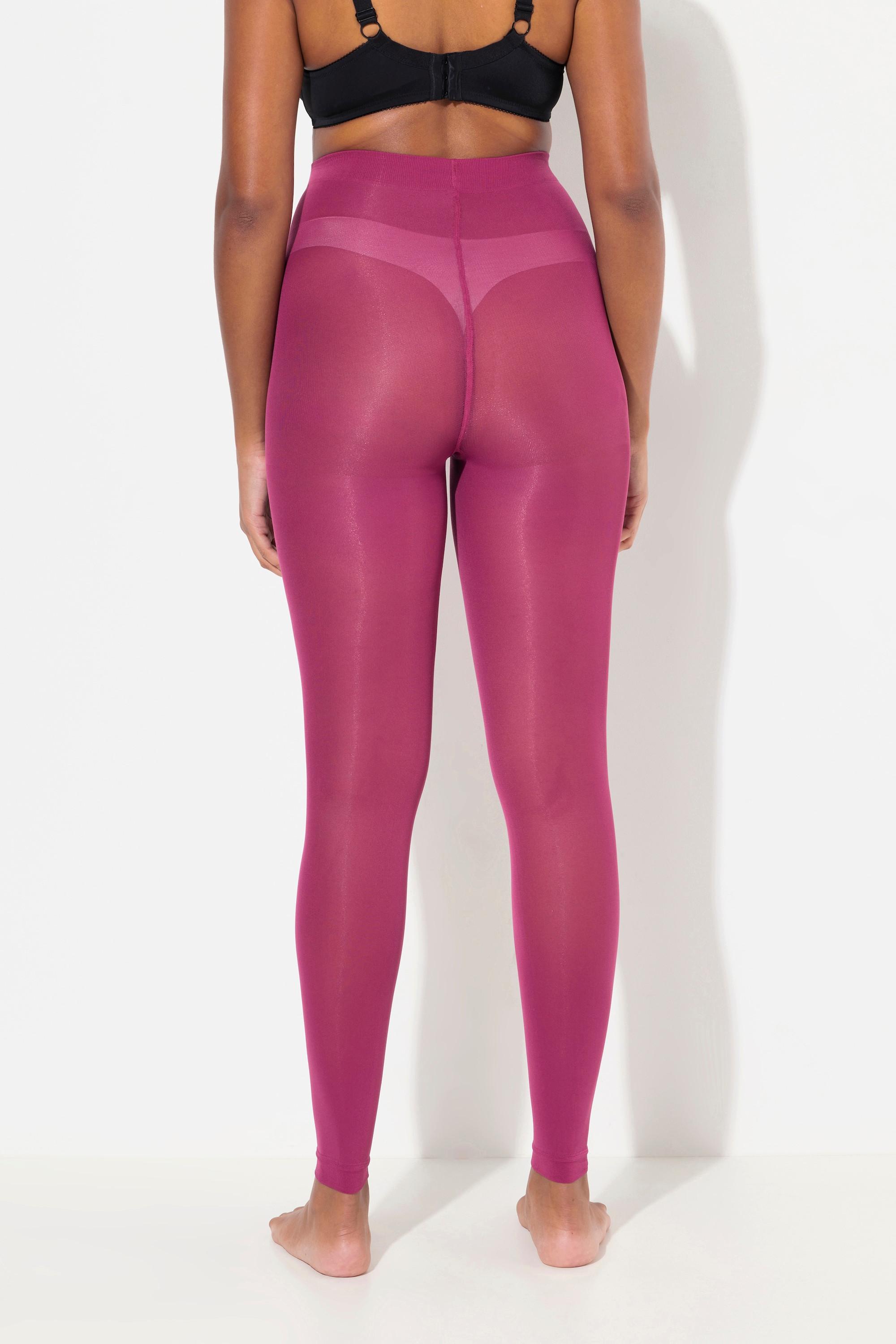 Ulla Popken  Leggings di calza da 60 den con cuciture piatte 