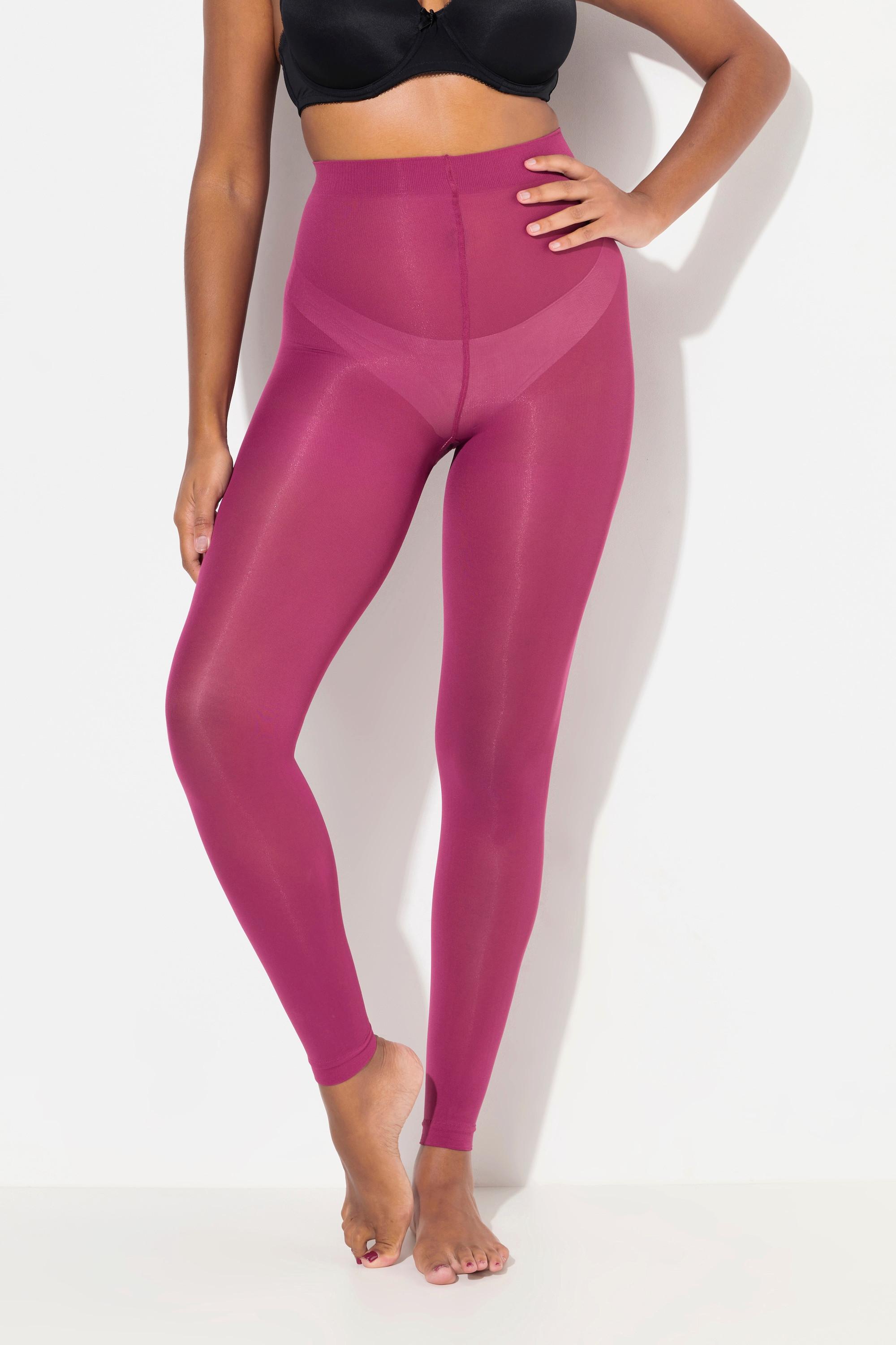 Ulla Popken  Legging-collant à coutures plates, 60 deniers 