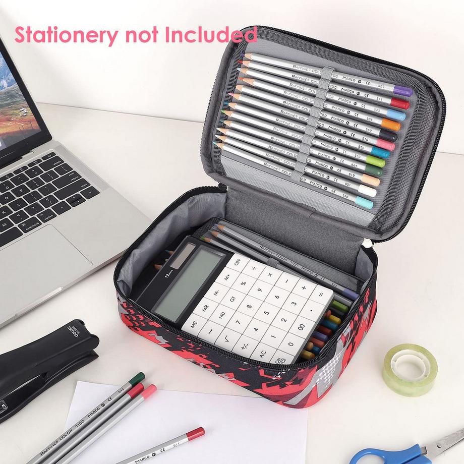 Only-bags.store  72 Fächer Federmäppchen, Etui Buntstifthalter Etui 