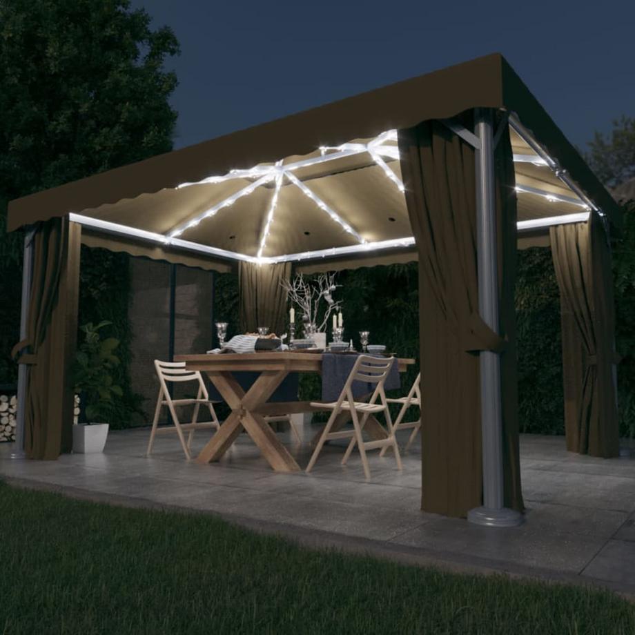 VidaXL gazebo Tessuto  