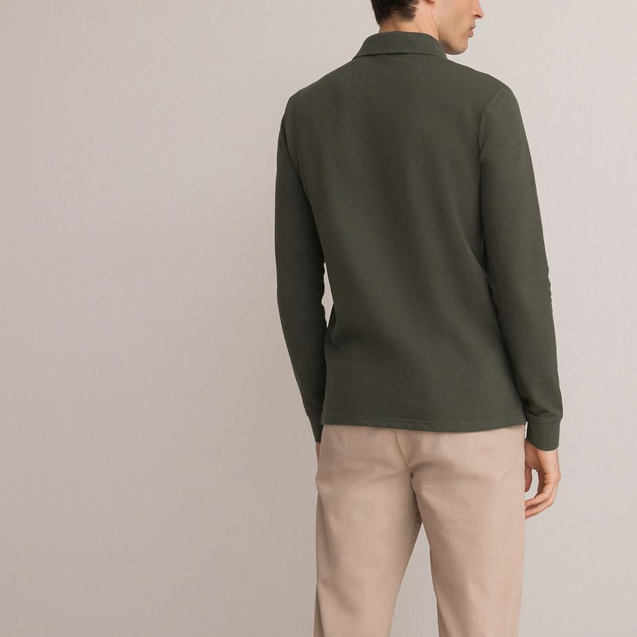 La Redoute Collections Langärmeliges Poloshirt  