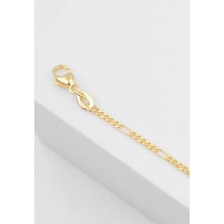 MUAU Schmuck  ID-Bracelet Figaro Bär Gelbgold 750, 1.8mm, 14cm 