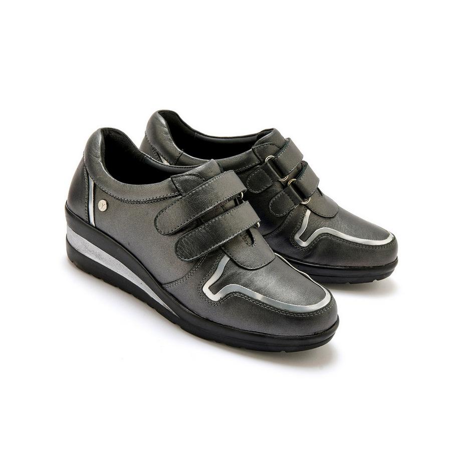 Pédiconfort  damen-sneaker mit klettverschluss und luftsohle 