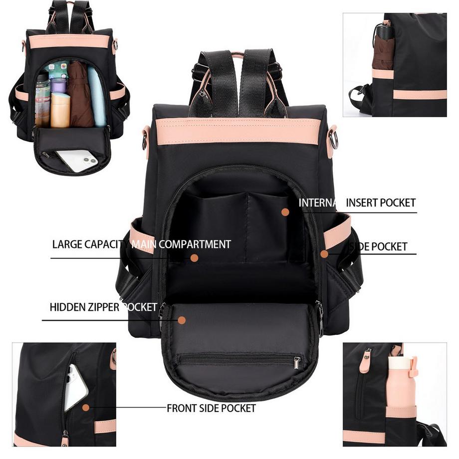 Only-bags.store Mini sac à dos avec design anti-vol  