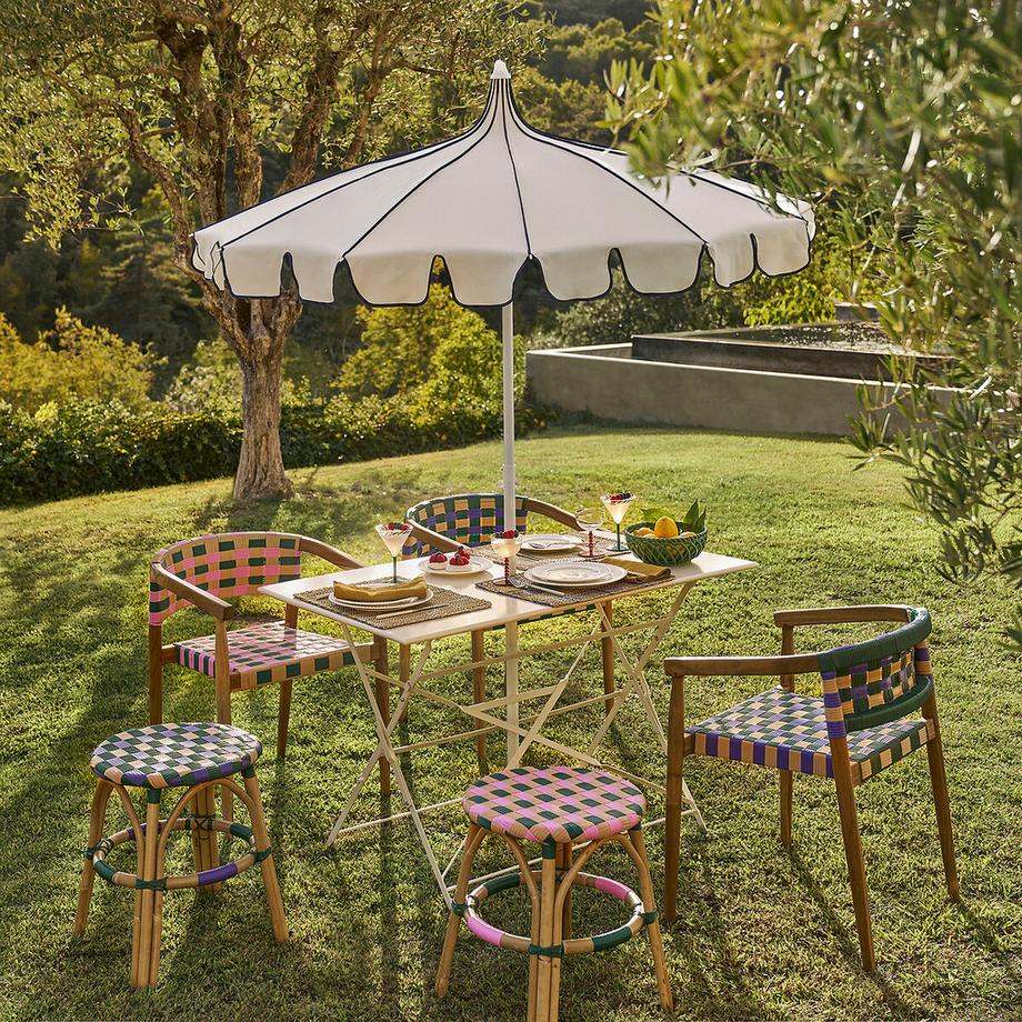 La Redoute Intérieurs Hocker aus natürlichem Rattan und geflochtenem Harz  