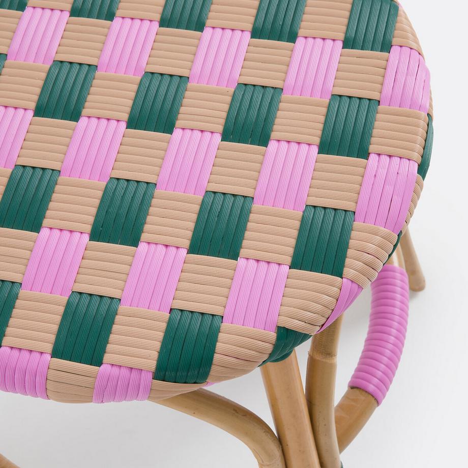 La Redoute Intérieurs Hocker aus natürlichem Rattan und geflochtenem Harz  