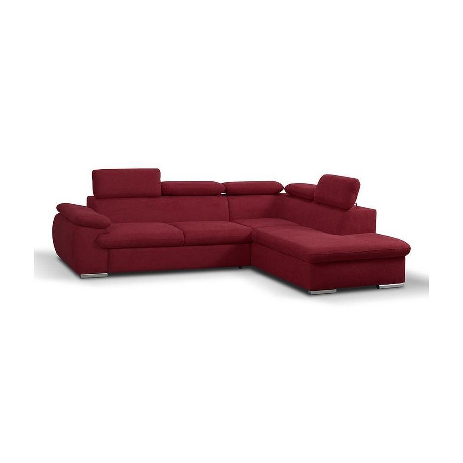 Vente-unique Ecksofa mit Schlaffunktion Bettkasten FABIEN Ecke Rechts  