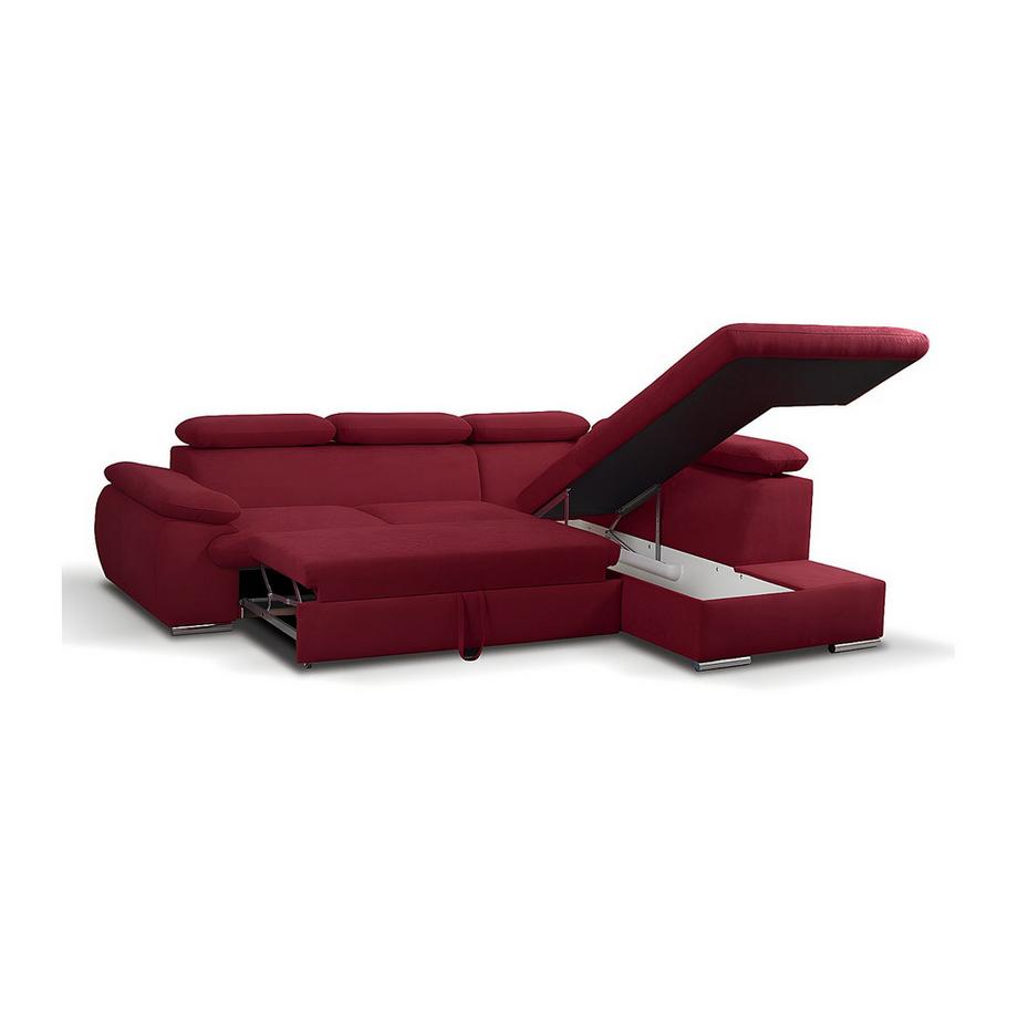Vente-unique Ecksofa mit Schlaffunktion Bettkasten FABIEN Ecke Rechts  