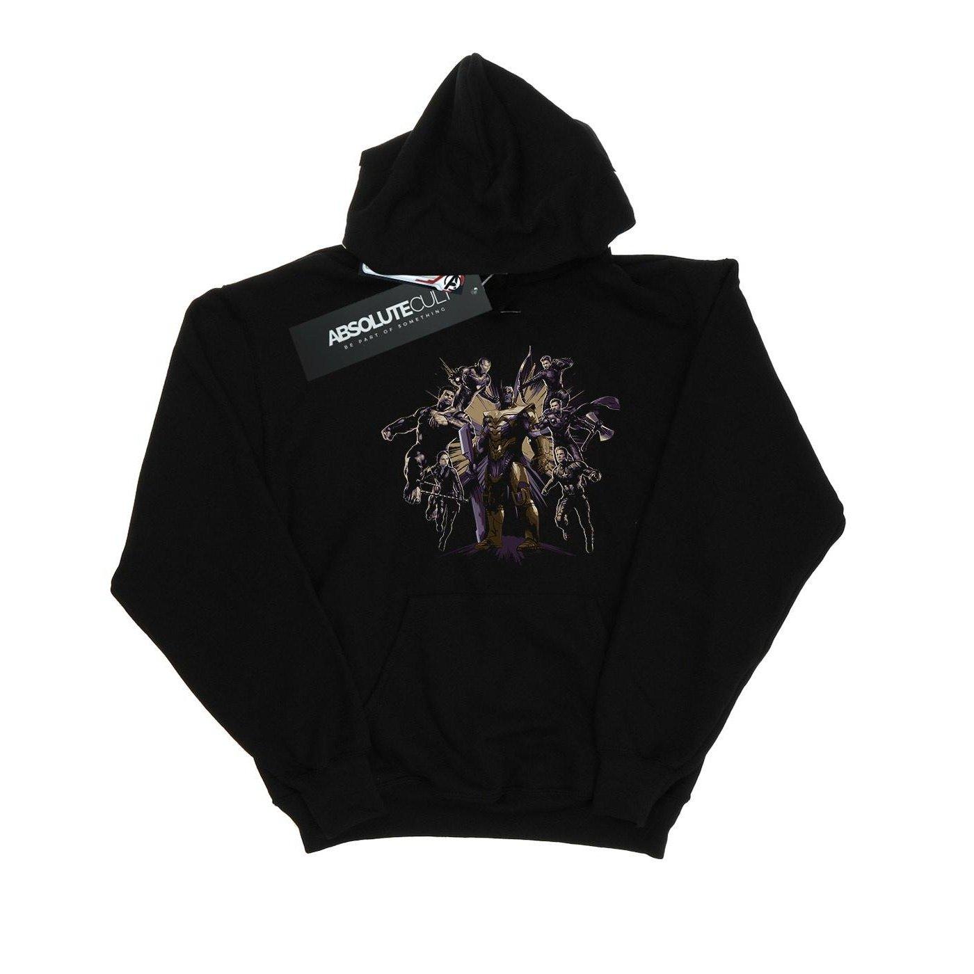 Image of Avengers Endgame Vs Thanos Kapuzenpullover Unisex Schwarz 140/146