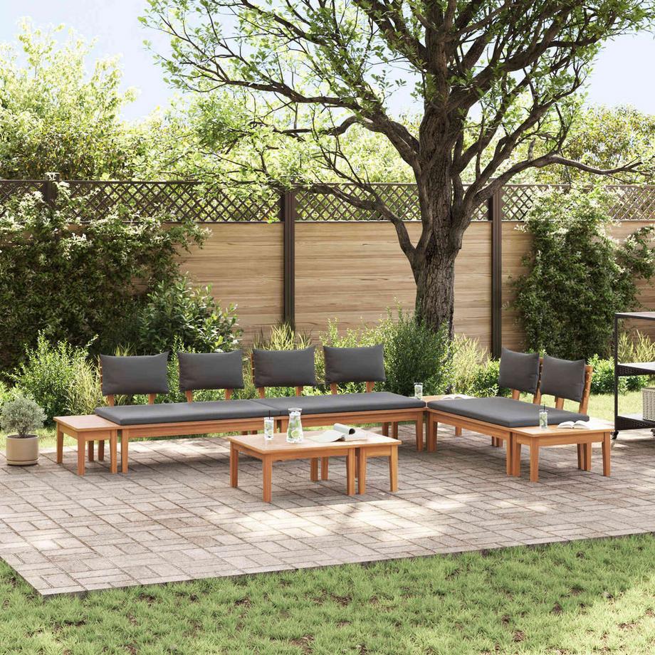 VidaXL Divano da giardino Legno massello di teak  