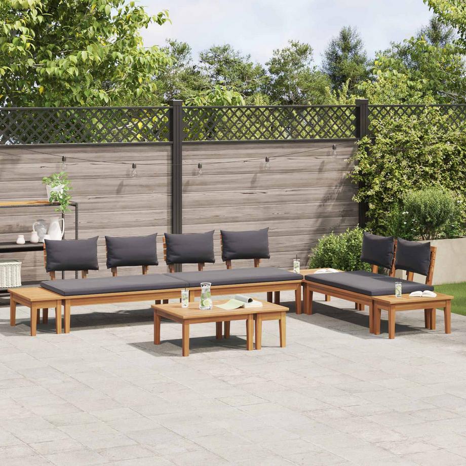 VidaXL Divano da giardino Legno massello di teak  