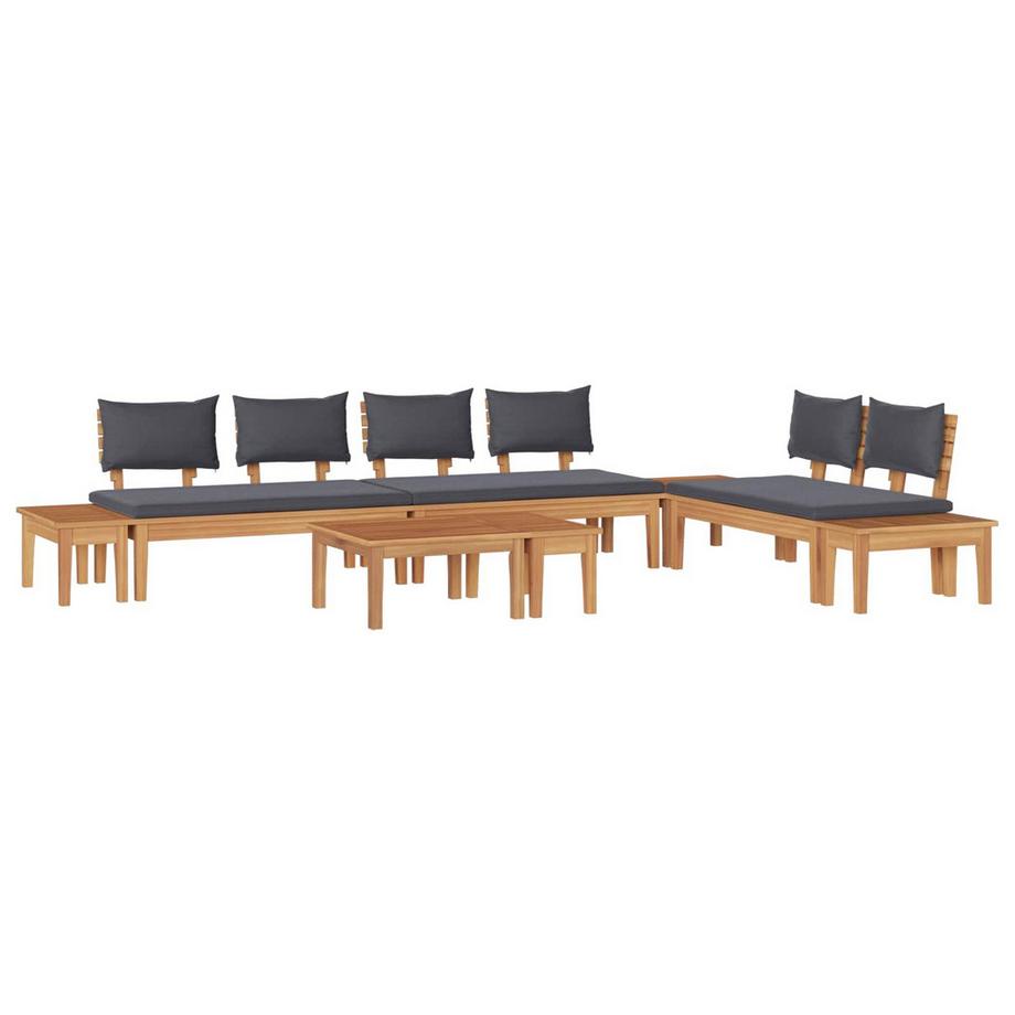 Divano da giardino Legno massello di teak