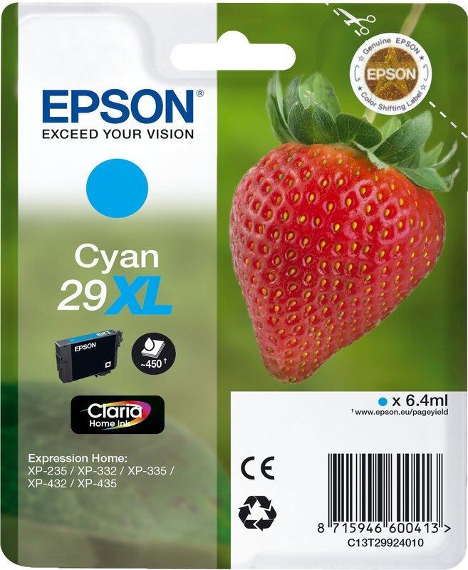 EPSON  EPSON Tintenpatrone XL cyan T299240 XP-235/335/435 450 Seiten 