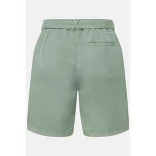 Ulla Popken Short Rose Lyocell Aspect Jean Jambe Large Taille Élastique  