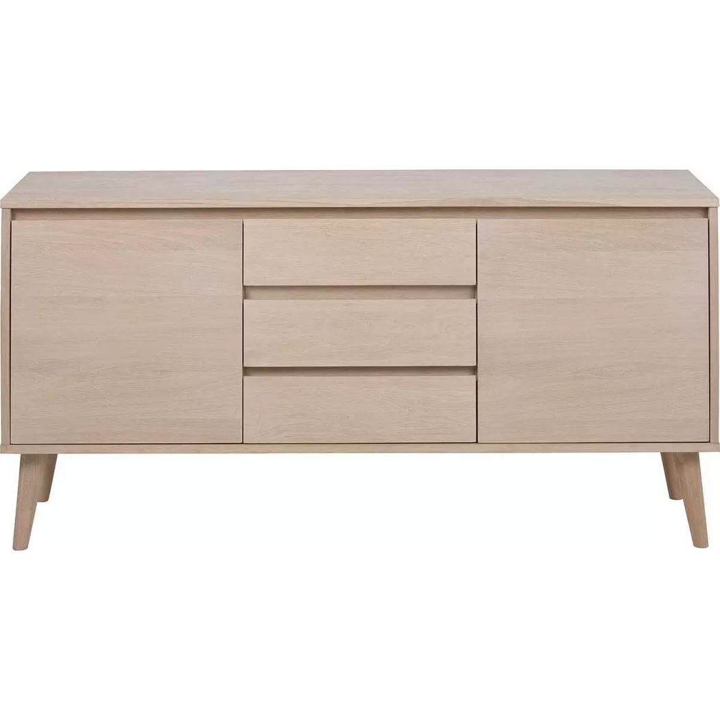 ACTONA GROUP Sideboard "Nagano" Anrichte, Eiche/Furnier, 2 Türen, 2 Einlegeböden, 3 Schubladen, 150 cm