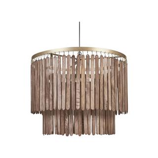 Beliani Lampe suspension en Manguier Rustique KAVERI  