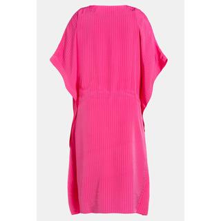 Ulla Popken  Robe midi, rayures seersucker, oversized, manches mi-longues 