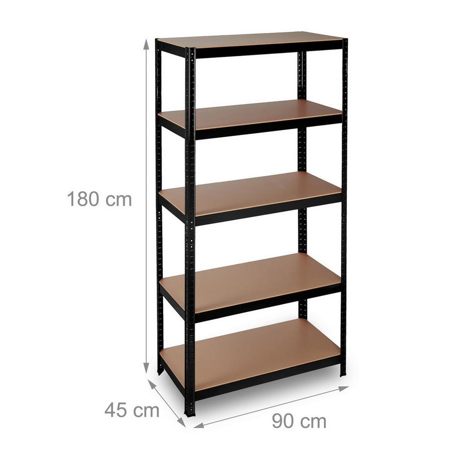 B2X Ripiano portaoggetti nero  