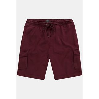 Sthuge  Bermuda cargo en molleton, avec taille élastique. Coupe Relaxed Fit. Jusqu'au 8XL. 