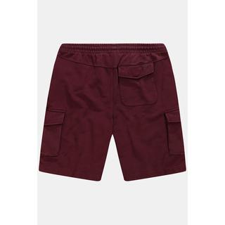 Sthuge  Bermuda cargo en molleton, avec taille élastique. Coupe Relaxed Fit. Jusqu'au 8XL. 