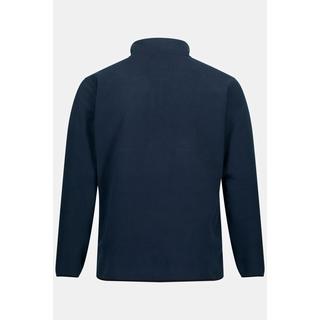 JP1880  Pullover polo in pile per l'outdoor con collo alto e abbottonatura 