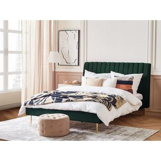 Beliani Bett mit Lattenrost aus Samtstoff Modern MARVILLE  