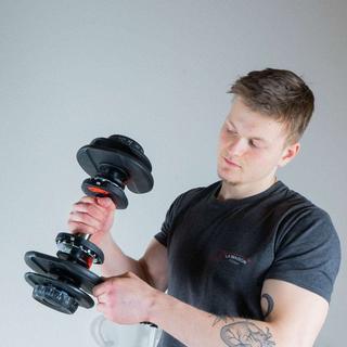 GladiatorFit  Einstellbare Hantel "Adjustable Dumbbell" von 2 bis 24 kg 