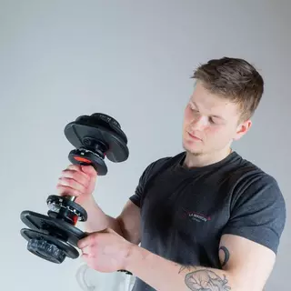 GladiatorFit Haltère musculation réglable Adjustable Dumbbell de