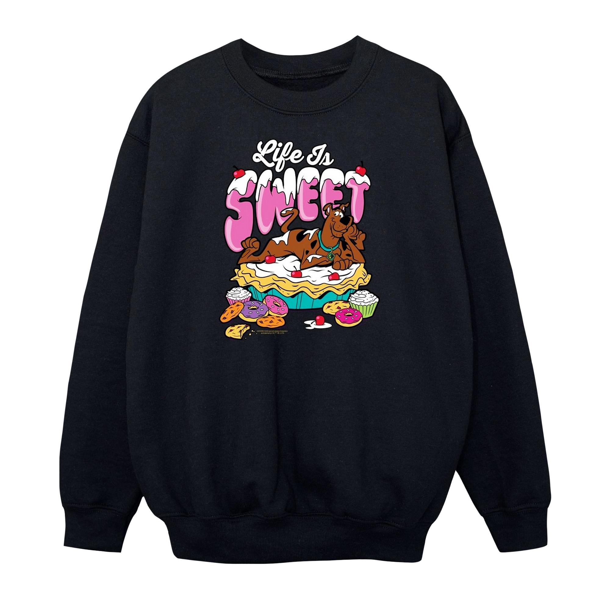 Image of Life Is Sweet Sweatshirt Mädchen Schwarz 140/146