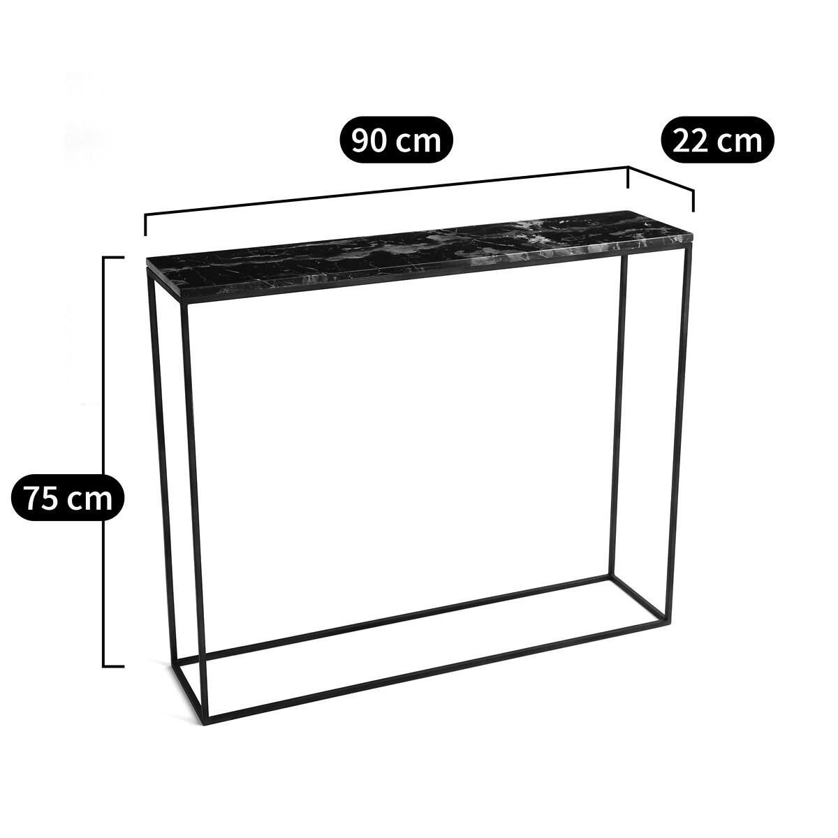 AM.PM Console marbre ambré/métal acier L90 cm  